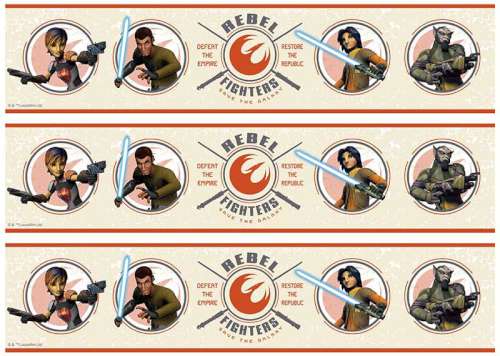 Star Wars Rebels Edible Icing Cake Strips - Click Image to Close